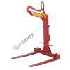 Telescopic crane fork with manual balancing and forged fork tines
