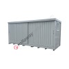 Modulcontainer for floor drums in steel with spill pallet and sliding doors