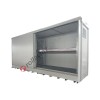 Modulcontainer for drums on shelf with EI/REI120 certified panels, spill pallet and sliding doors