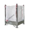 Big bag rack in steel adjustable 1088 x 1088 x 1396 mm