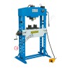 Manual hydraulic pneumatic shop press Fervi P001/75 capacity 75t