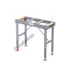 Height-adjustable roller conveyor Fervi R001 for metal cutting band saw