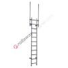 Vertical ladder without safety cage Security System