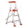 Folding step stool aluminium unilateral rise for professional use Ulisse Super