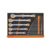 Beta tools in soft thermoformed tray M01 with 22 tools