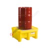 Drum spill pallet 225 lt in polyethylene with grid 925 x 800 x 420 mm for 1 drum