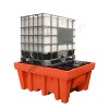 IBC pallet 1070 liter in polyethylene with grid and pouch 1420 x 1800 x 770 mm