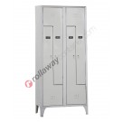 Z type clothes locker space saver metal 4 doors with lock monoblock Fasma