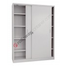 Metal storage cupboard 2 sliding doors H 200 Prometal