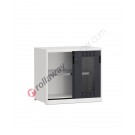 Workshop cabinet 1020x600 H 915 2 polycarbonate sliding doors