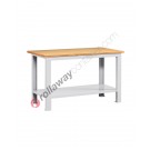 Work table with wooden top 1500 x 750 H 880 mm Work