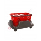 Plastic shopping basket stacker 22 liters