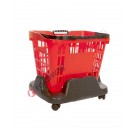 Plastic shopping basket stacker 33 and 45 liters
