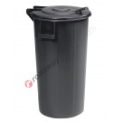 Trash can 100 lt with hinged lid