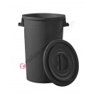 Trash can 100 lt with lid