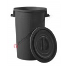 Trash can 120 lt with lid