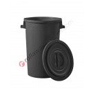 Trash can 75 lt with lid