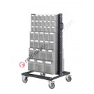 Bin Cart 700 Trolley with small parts storage cabinets