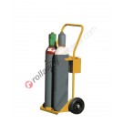 Hand truck for gas tanks with solid wheels capacity 14 lt Bibo 14