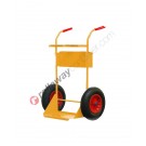 Hand truck for gas tanks with oversized wheels for building sites capacity 40 lt Bibo 40 Plus