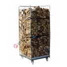 Steel firewood holder