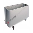 Laundry trolley in aluminum with moving bottom 