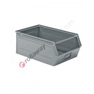 Open fronted metal storage box with crossbar 500/450 x 300 H 200