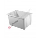Plastic insertable and stackable dough proofing box 620 x 490 H 375 mm