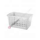 Plastic insertable bakery basket 570 x 360 H 340 mm perforated