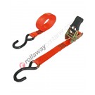 Ratchet tie down strap 25 mm with S-Hook