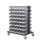 Bin Cart 1000 Trolley with open fronted storage bins