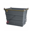 Drop bottom opening skip for contruction sector with single caseback capacity 6800 kg 