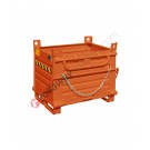 Drop bottom opening skip compact with two doors capacity 2000 kg