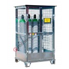 Gas cage in galvanized steel with basement