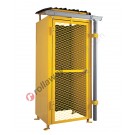 Gas cage in galvanized and painted steel certified
