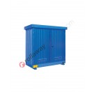 Modulcontainer in steel 2350 x 1150 x 2365 mm with spill pallet