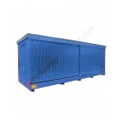 Modulcontainer in steel 7140 x 2500 x 2600 mm with spill pallet