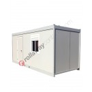 Portable office cabin with 40 or 60 mm thick walls stackable 1+3