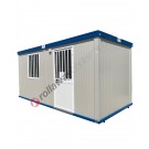 Portable office cabin with 40 mm thick walls stackable 1+1
