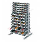 Shelving mm 1067 x 542/925 H 1817 with open fronted storage bins