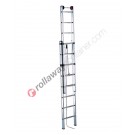 Combination ladder 2 ramps professional with rope Euro