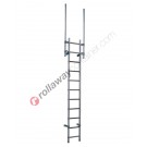 Vertical ladder without safety cage Security System