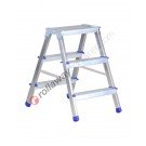 Folding step stool double ascent aluminium for domestic use Bobo Plus