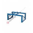 Drum support in steel mm 880 x 600 H 400 for 1 x 200 lt drum