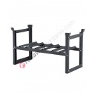 Stackable drum support in steel mm 1420 x 670 H 760 for 3 x 60 lt drums