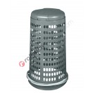 Perforated litter bin 110 litres with lid, bag hoop and pedal
