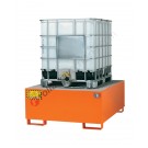 Ibc pallet 1000 lt in painted steel with grid 1350 x 1650 x 640 mm