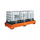 Ibc pallet 1200 lt in painted steel with grid 3350 x 1335 x 420 mm