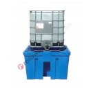 IBC pallet 1060 liter in polyethylene for direct loading tanks 1320 x 1600 x 800 mm