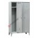 Clothes locker space saver metal 3 doors with lock 3 places